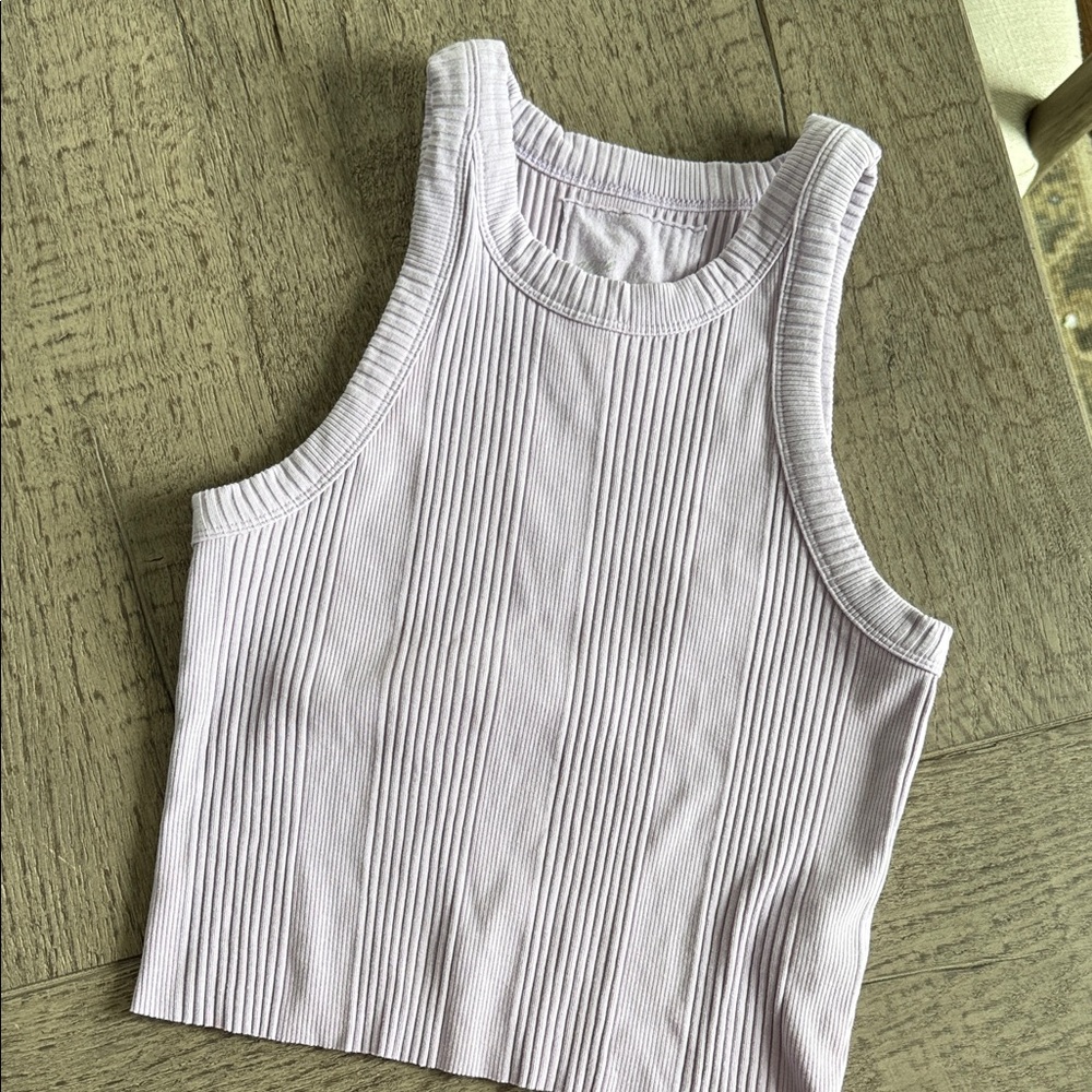 Aerie Ribbed Lavender Tank Top